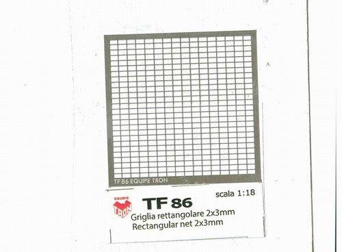 Griglia 65x55 tipo ferrari frontale scala 1/18