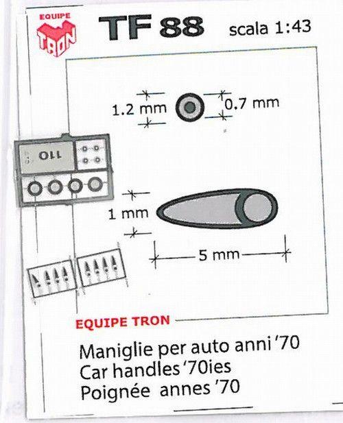 12 Maniglie assortite Ferrari Gto - 400 1960/70