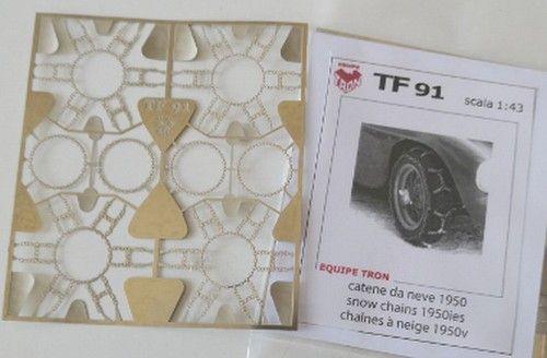 Fotoincisione catene da neve /snow chains 1950ies