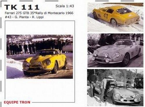 Ferrari 275 GTB Rally di Monte Carlo 1966