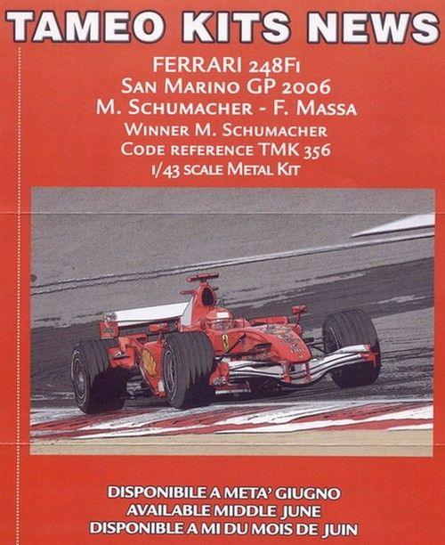 Ferrari 248 F.1 1° Winner Imola 2006