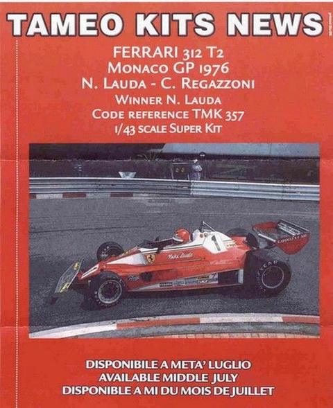 Ferrari 312 T2 Lauda Winner Monaco F.1 1976 super detail