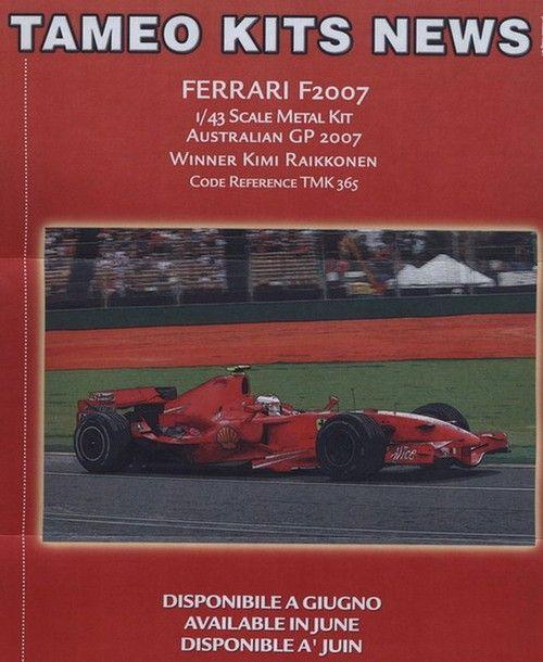 Ferrari F2007 Winner 1°cl. Australia GP Kimi 2007