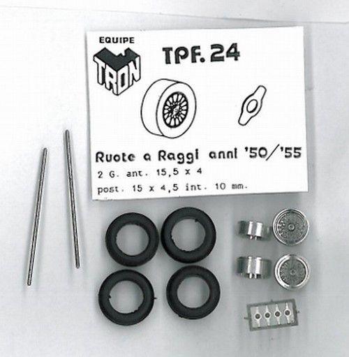 4  Gomme + cerchi a raggi anni ' 55 2 g.