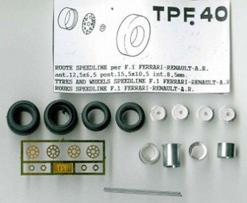 4 pneu + wheels F.1 Ferrari  C2 - Renault 1980