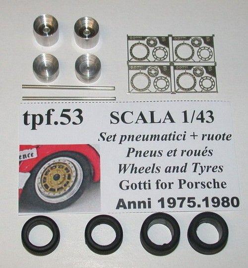 4 Gommine + Cerchi Gotti Porsche 911 gr.4 1978
