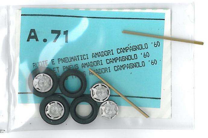 4 Cerchi  + pneus  Amadori 6 razze Lancia