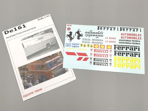 Decal per furgoni e Camion trasporto Ferrari
