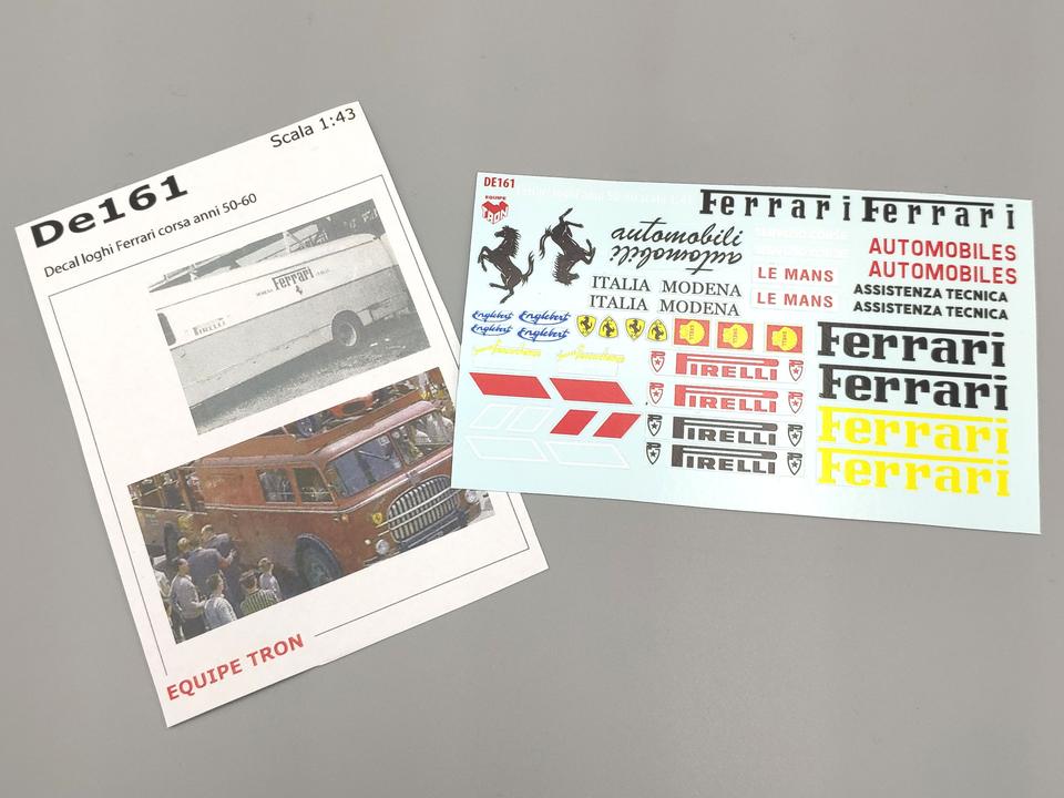 Decal per furgoni e Camion trasporto Ferrari