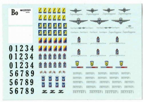 Decal Marchi Bertone, Pinin, Scaglietti,Vignale, Z
