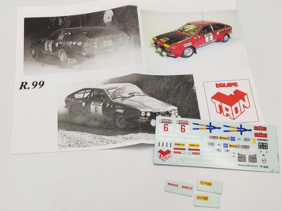 A. R. Alfetta GT 1°- Winner Rally Elba 1975
