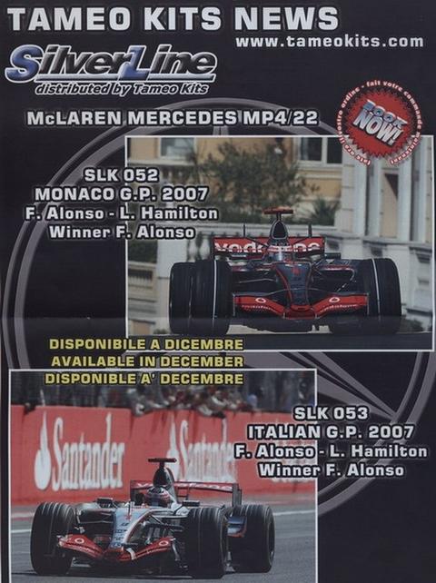 Mc Laren Mercedes mp4/22 Monaco G.P. 2007 1° Alonso