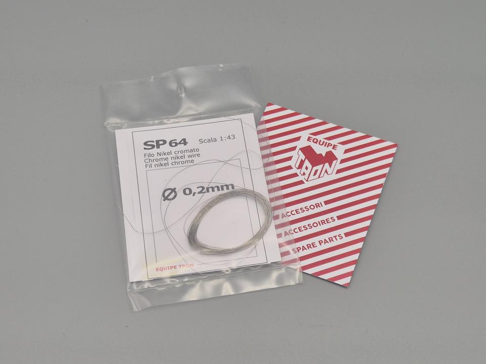 Filo cromato diametro 0,2 mm, lunghezza 2 m