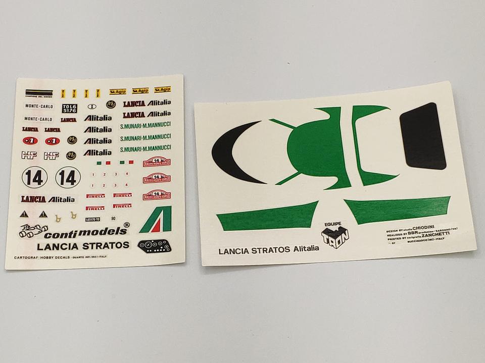 Decal Lancia Stratos monte Carlo 1975