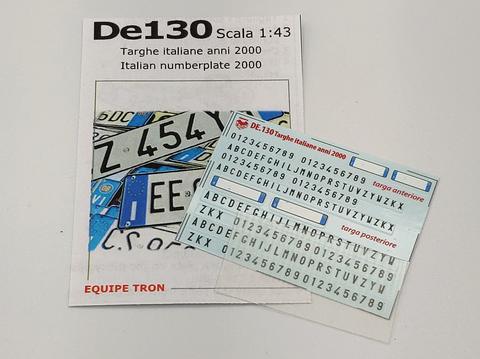 Decal Targhe anni 2000 - 2020