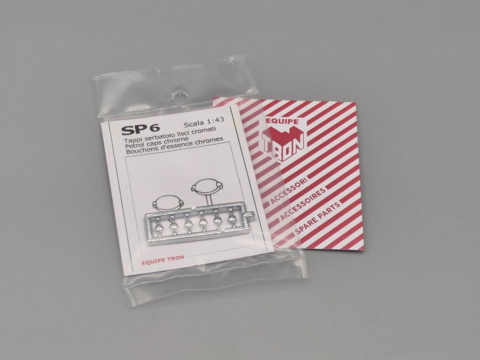 6 Tappi serbatoio 3 mm cromati