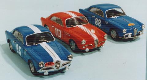 A.R. Giulietta Sprint  n°88 1°class. T.D.C. 1957 + 2 versioni