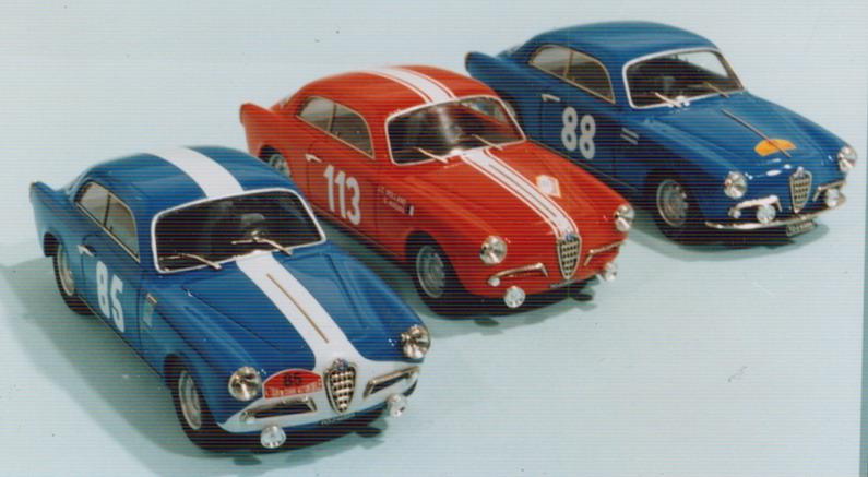 A.R. Giulietta Sprint  n°88 1°class. T.D.C. 1957 + 2 versioni