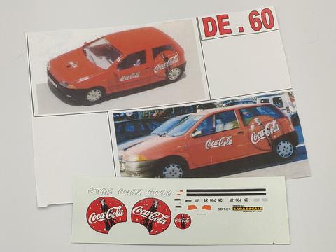 Set Fiat Punto veicolo pubblicitario Cola anni '90