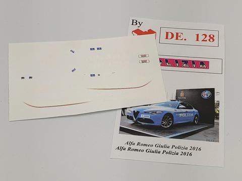 Set decal Alfa Romeo Giulia Polizia 2016