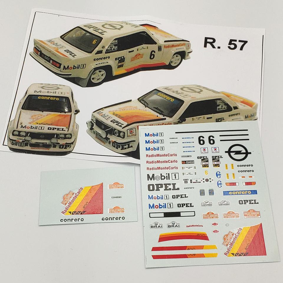 Decal Ascona 400 Tony 3° class. San Remo 1981
