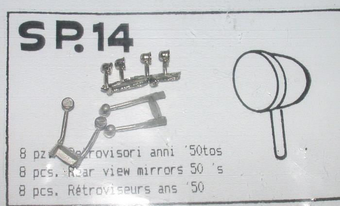 8  Specchietti retrovisori anni 50