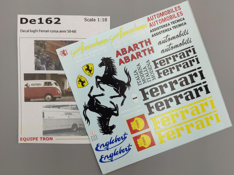 Decal per furgoni e camion trasporto Ferrari