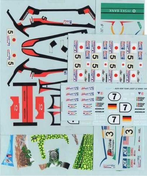 5 Decal Audi R8 assortite 1999 - 2005
