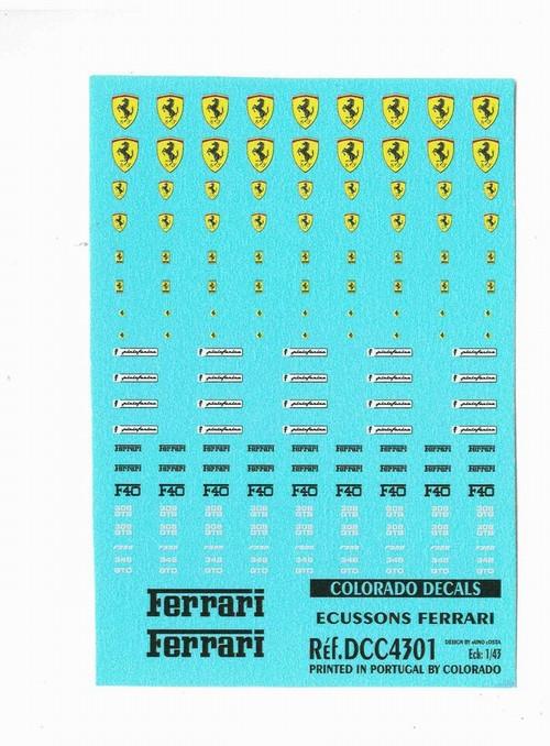 Decal Generica Ferrari anni ' 80