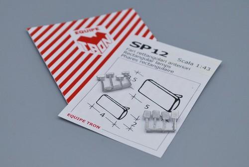 4 Fari fendinebbia rettangolari 5x3mm + 4 fari 4x2,5mm