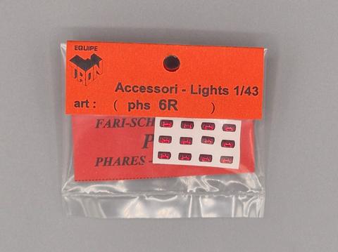 12pezzi   Fari rettangolari 4x3mm 