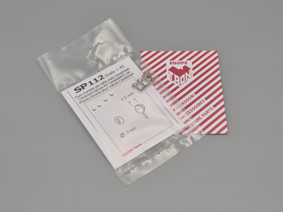4 x Fari per tetto brandeggiabili + lenti 3mm