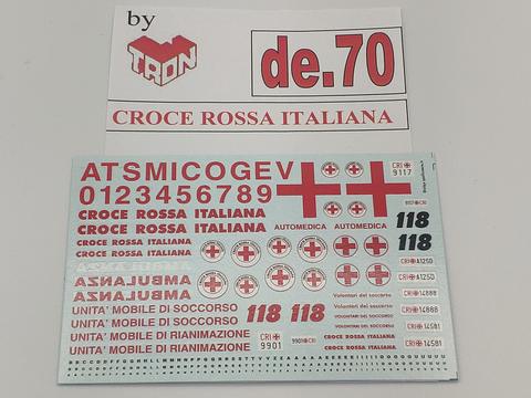 Decal Croce Rossa Italiana 1/43