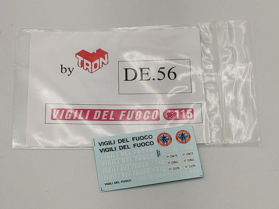Decals assortite per VIGILI DEL FUOCO anno 2006