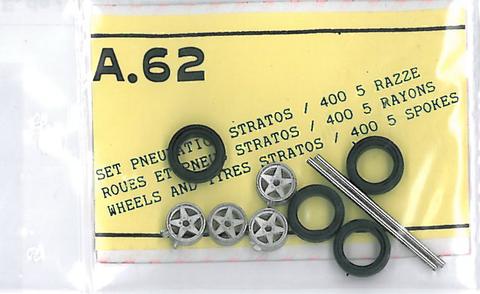 4 ruote + pneus  F.400 Lancia Str. stradale 