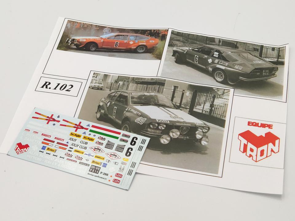Alfa Romeo Alfetta GT 6°class. Rally 4 Regioni 1975