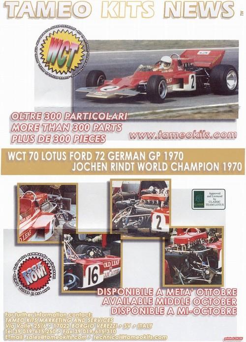 Ford 72 F.1 German GP Winner J. Rindt 1970