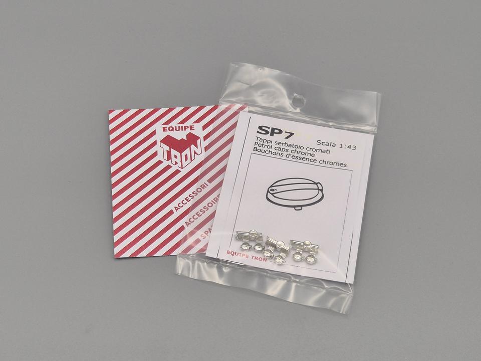 6 tappi serbatoio cromati 4 mm