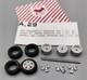  a29   4 ruote + cerchi x Porsche 911 1970
 a29   scala 1/43 rd scale  8,00
 misure 14diam.est.x5x10mm diam.interno  