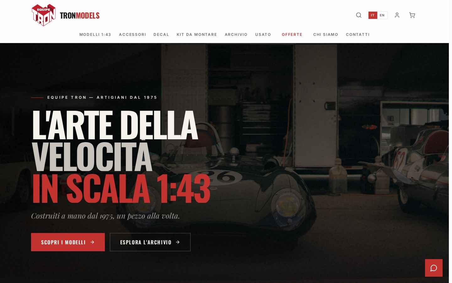 Homepage di TronModels